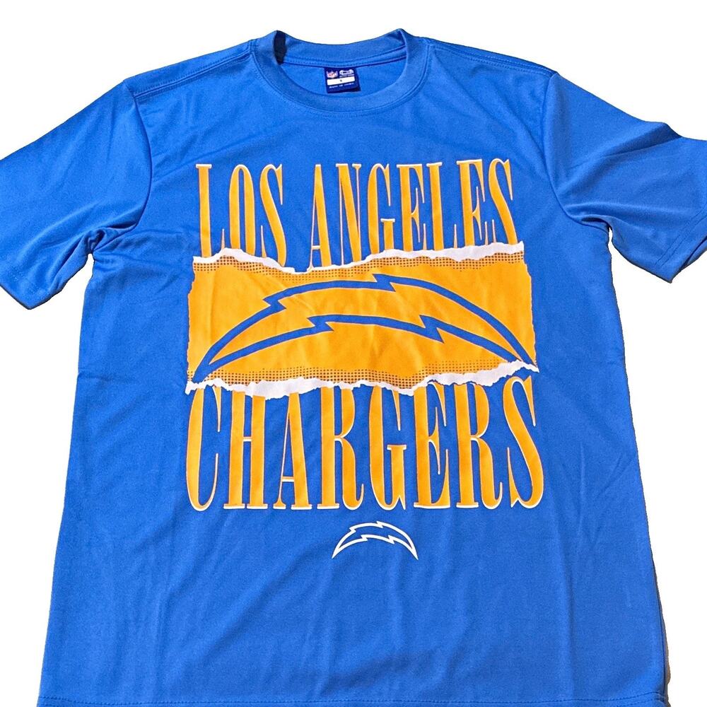 Ultra Game NFL Los Angeles Chargers Graphic T-Shirt Blue Men's Small NWT